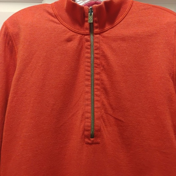 Tommy Bahama 1/2 Zip Coral Pullover Sweatshirt Size S - Picture 5 of 5